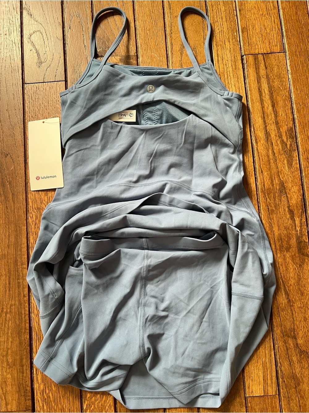 Lululemon Washed Denim Blue Align Dress Athletic Dress Size 6 NWT - Picture 9 of 9